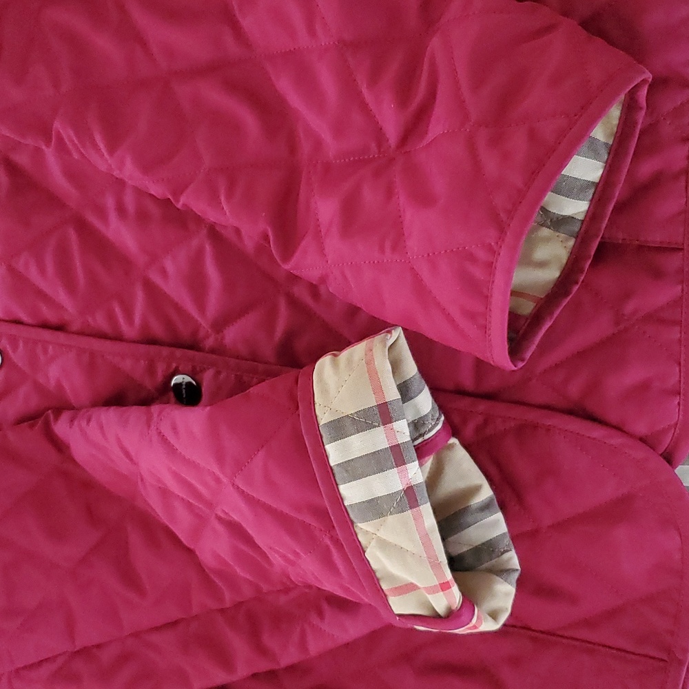 Burberry Quilted Jacket in Dark Fuchsia - Picture 7 of 11